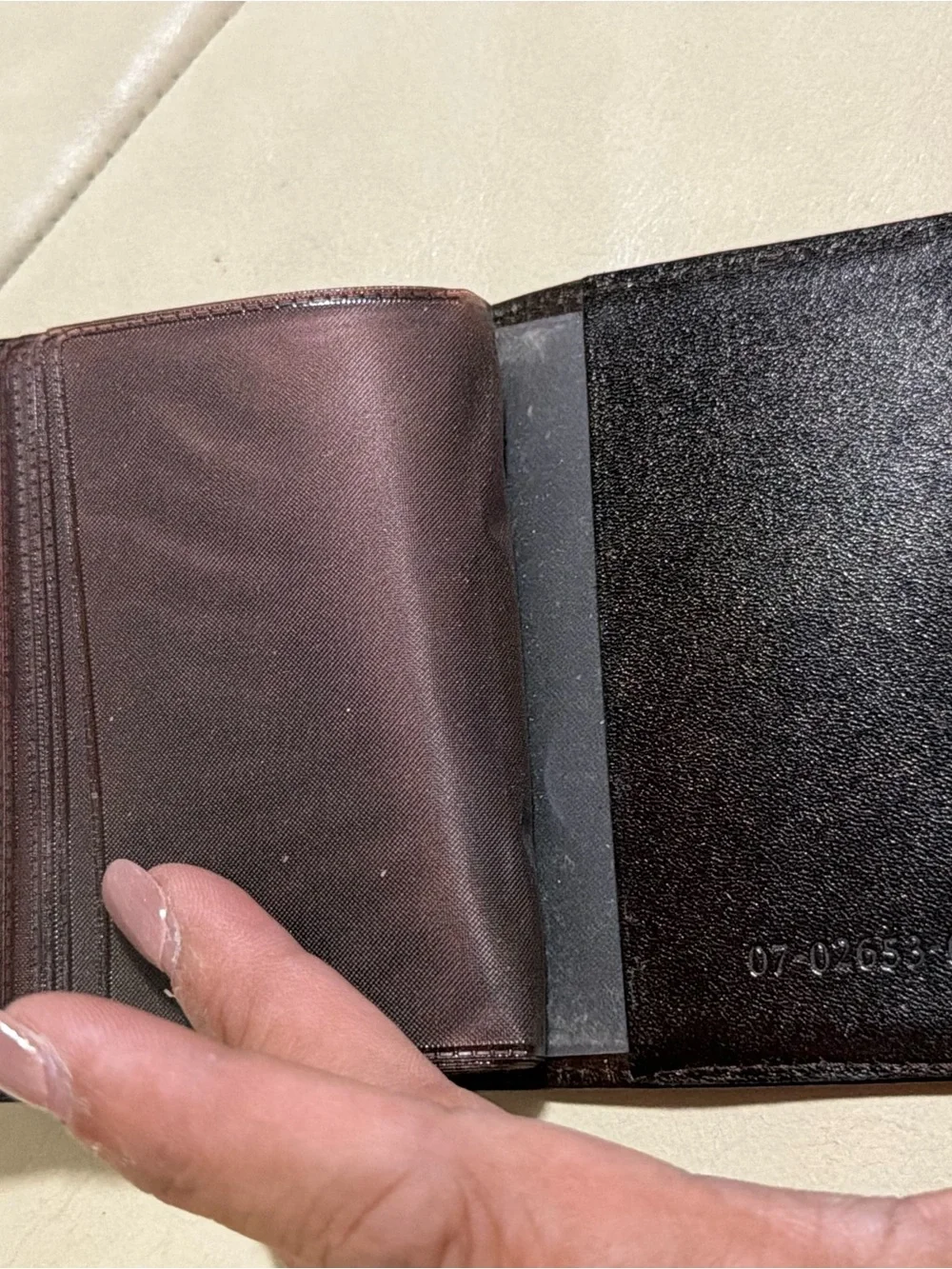 Fendi Black and Brown FF Motif Bifold cards holder authentic